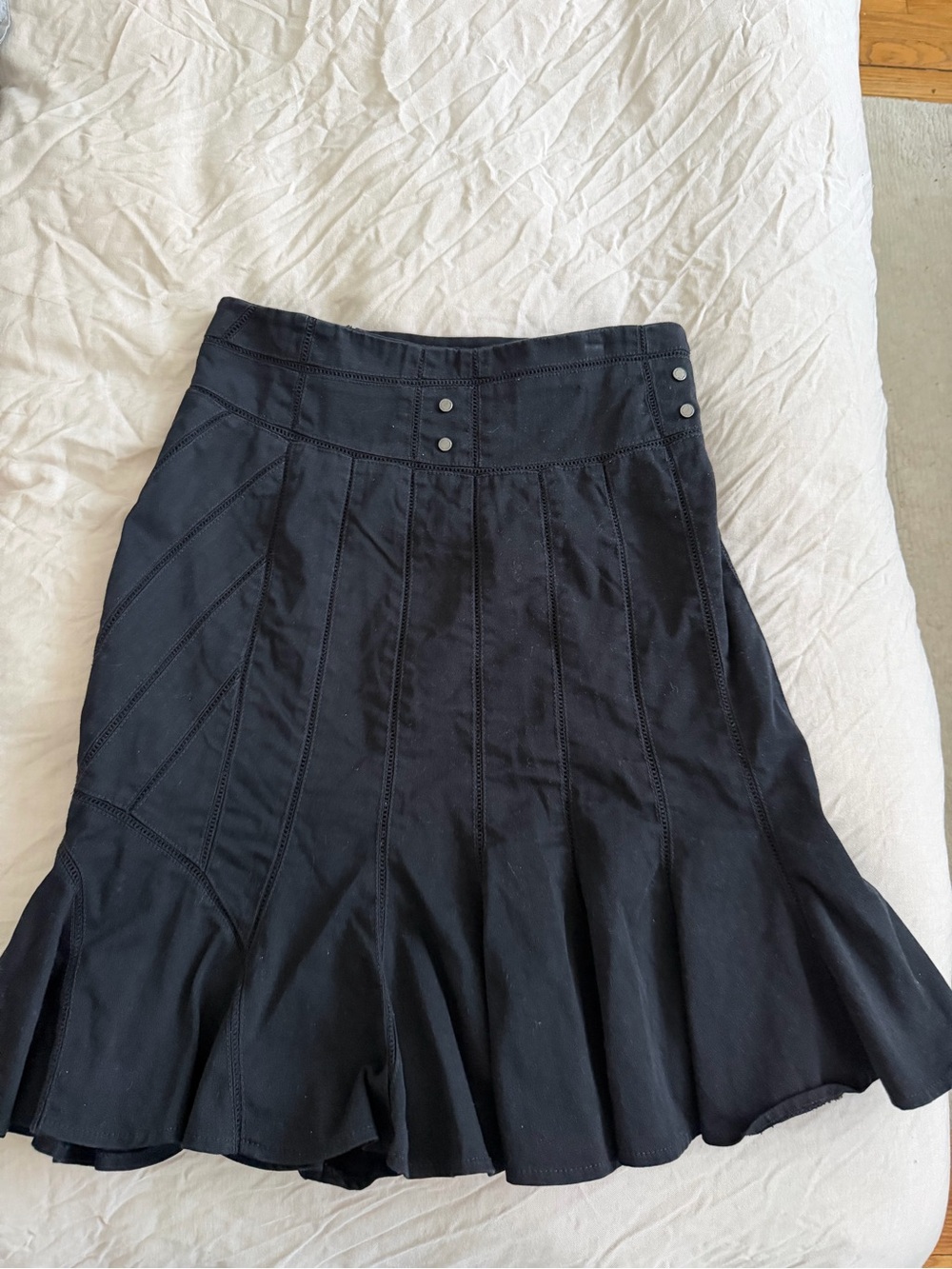 Karen Millen Black A-Line Flared Panel Skirt